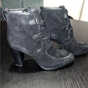 Lauren Ralph Lauren Womens Maple Black Booties Shoes 8